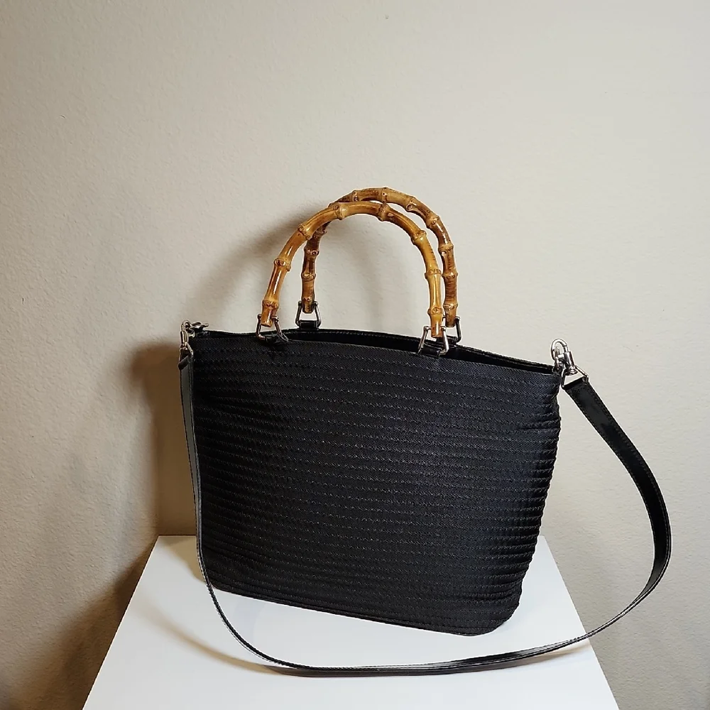 Gucci Tote With Bamboo Handles And COA - Picture 1 of 15